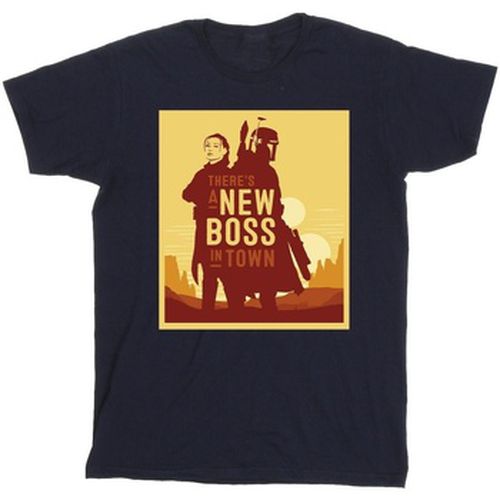 T-shirt The Book Of Boba Fett New Boss Sun Silhouette - Disney - Modalova