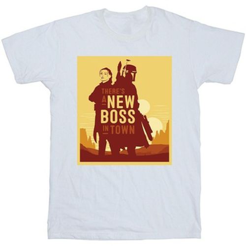 T-shirt The Book Of Boba Fett New Boss Sun Silhouette - Disney - Modalova