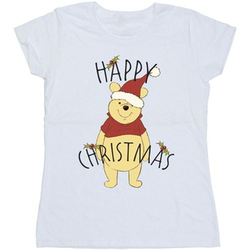 T-shirt Winnie The Pooh Happy Christmas Holly - Disney - Modalova