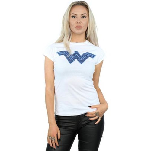 T-shirt Wonder Woman Pattern Fill Logo - Dc Comics - Modalova