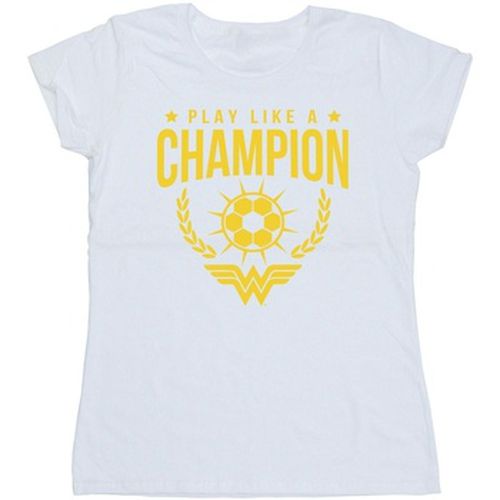 T-shirt Wonder Woman Play Like A Champion - Dc Comics - Modalova