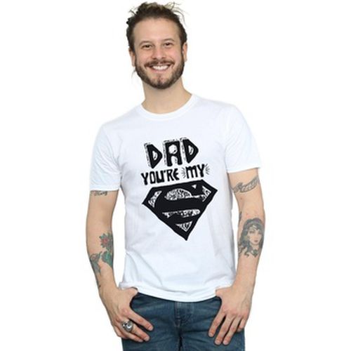 T-shirt Superman Super Dad - Dc Comics - Modalova