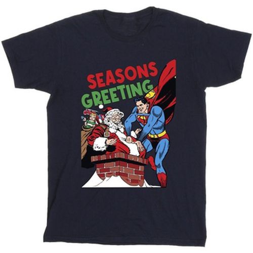 T-shirt Superman Santa Comic - Dc Comics - Modalova