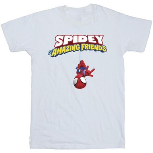 T-shirt Spider-Man Hanging Upside Down - Marvel - Modalova