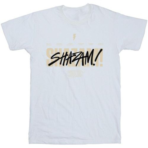 T-shirt Shazam Fury Of The Gods Vandalised Logo - Dc Comics - Modalova