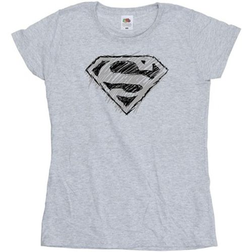 T-shirt Superman Logo Sketch - Dc Comics - Modalova