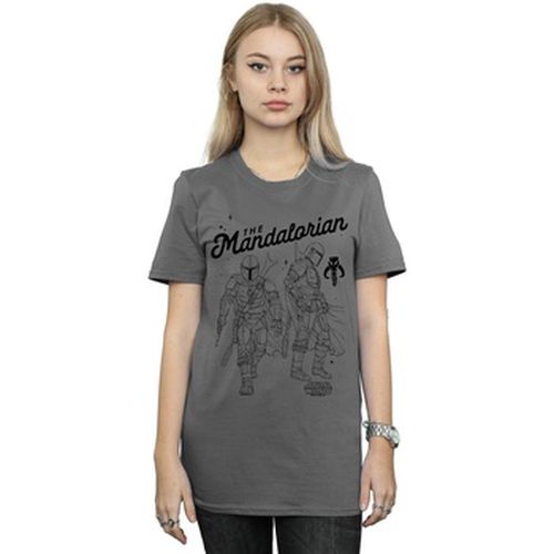 T-shirt The Mandalorian Hunter Profile - Disney - Modalova