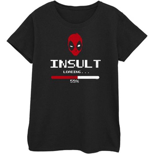 T-shirt Deadpool Insult Loading - Marvel - Modalova
