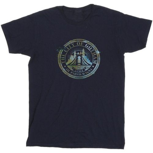 T-shirt The Batman City Of Gotham Magna Crest - Dc Comics - Modalova