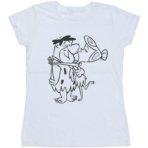 T-shirt Fred and Wilma Kiss - The Flintstones - Modalova