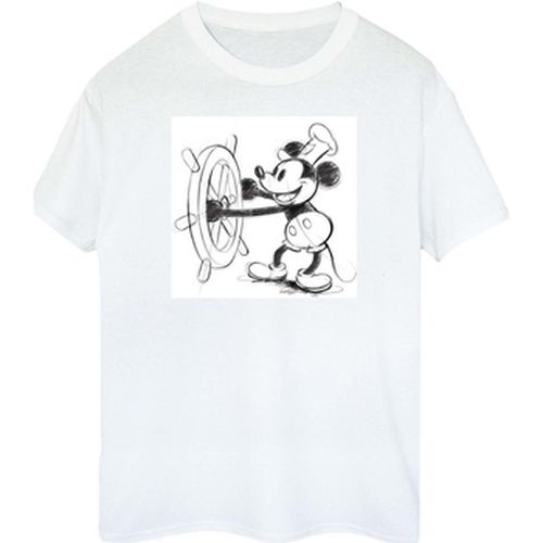 T-shirt Mickey Mouse Steamboat Sketch - Disney - Modalova