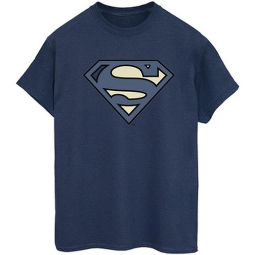 T-shirt Superman Indigo Blue Logo - Dc Comics - Modalova