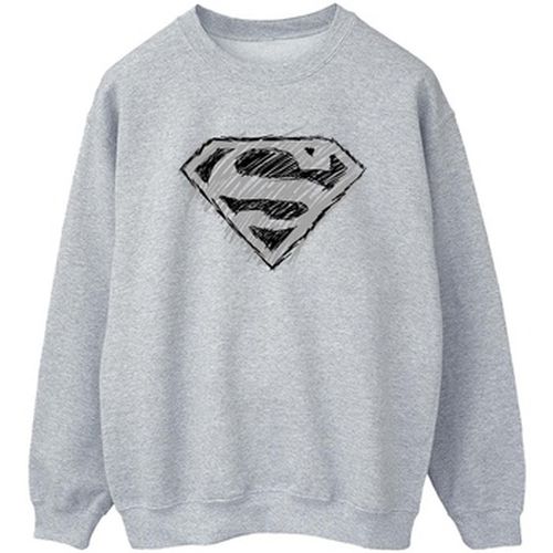 Sweat-shirt Superman Logo Sketch - Dc Comics - Modalova