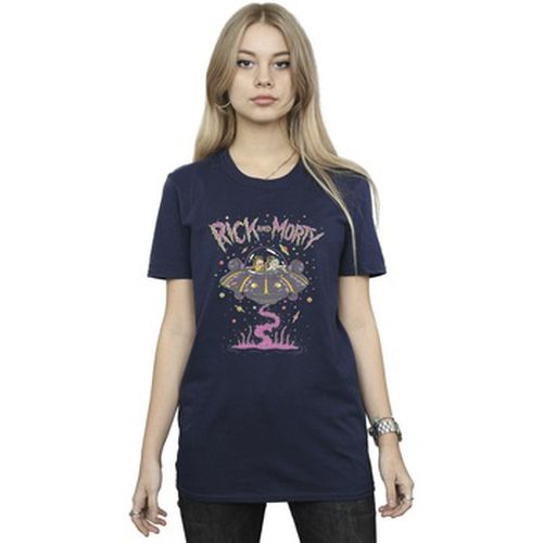 T-shirt Pink Spaceship - Rick And Morty - Modalova
