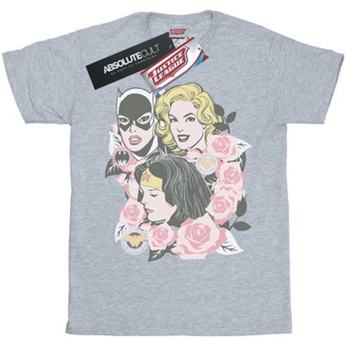 T-shirt Super Powers Floral Frame - Dc Comics - Modalova