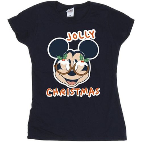 T-shirt Mickey Mouse Jolly Christmas Glasses - Disney - Modalova