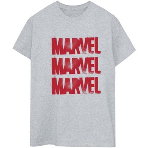 T-shirt Marvel Red Spray Logos - Marvel - Modalova