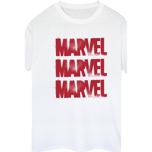 T-shirt Marvel Red Spray Logos - Marvel - Modalova