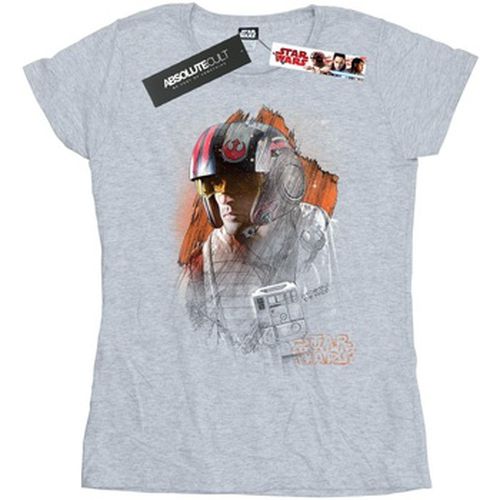 T-shirt The Last Jedi Poe Dameron Brushed - Disney - Modalova