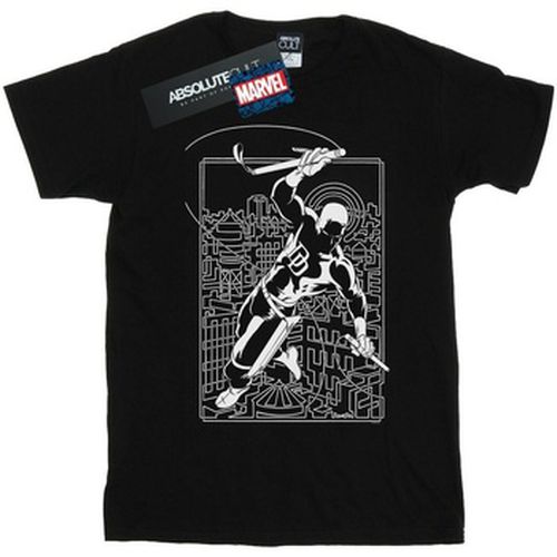 T-shirt Daredevil Silhouette - Marvel - Modalova