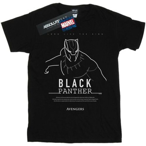 T-shirt Black Panther Long Live The King - Marvel - Modalova
