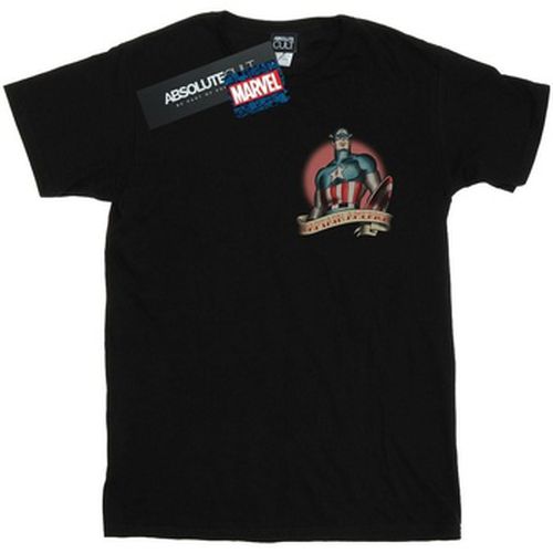 T-shirt Captain America Tattoo Breast Print - Marvel - Modalova