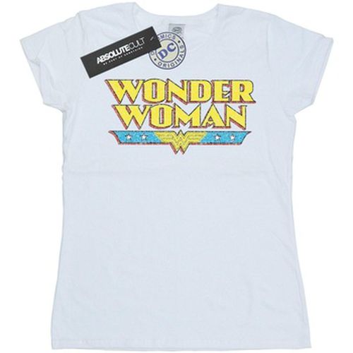 T-shirt Wonder Woman Crackle Logo - Dc Comics - Modalova