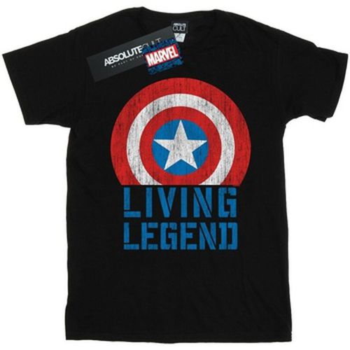T-shirt Captain America Living Legend - Marvel - Modalova