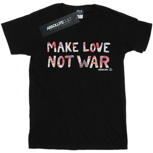 T-shirt Make Love Not War - Woodstock - Modalova