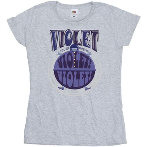 T-shirt Violet Turning Violet - Willy Wonka - Modalova