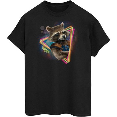 T-shirt Guardians Of The Galaxy Neon Rocket - Marvel - Modalova