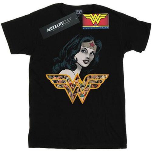 T-shirt Wonder Woman Retro Collage - Dc Comics - Modalova