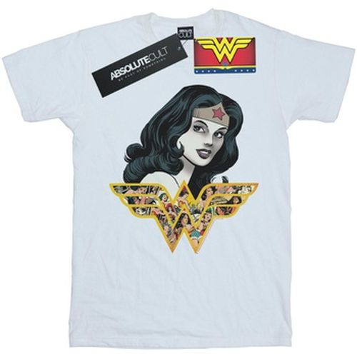 T-shirt Wonder Woman Retro Collage - Dc Comics - Modalova