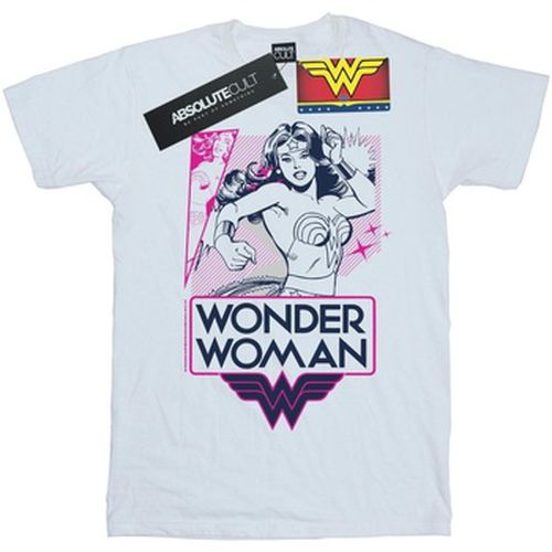 T-shirt Wonder Woman Pink Action - Dc Comics - Modalova