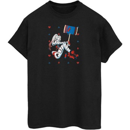 T-shirt Harley Quinn Playing Card Suit - Dc Comics - Modalova
