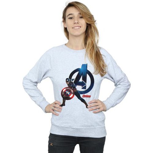 Sweat-shirt Captain America Pose - Marvel - Modalova
