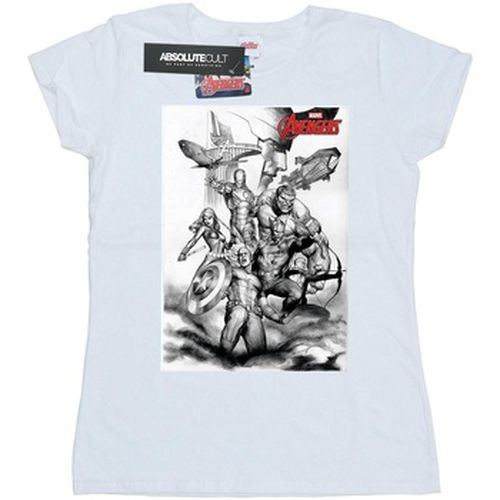 T-shirt Avengers Assemble Team Sketch - Marvel - Modalova