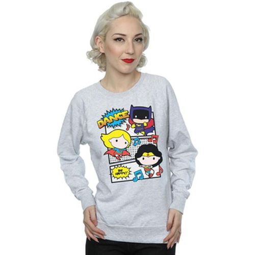 Sweat-shirt Chibi Super Friends Dance - Dc Comics - Modalova