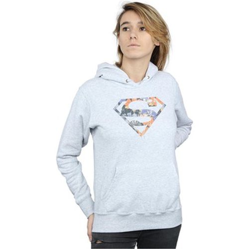 Sweat-shirt Superman Floral Logo 2 - Dc Comics - Modalova