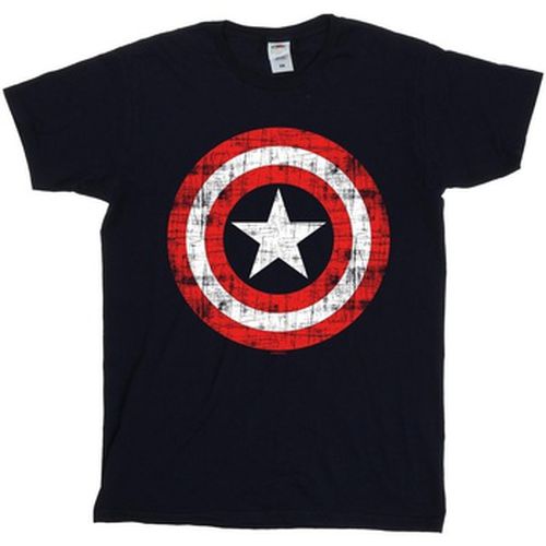 T-shirt Avengers Captain America Scratched Shield - Marvel - Modalova