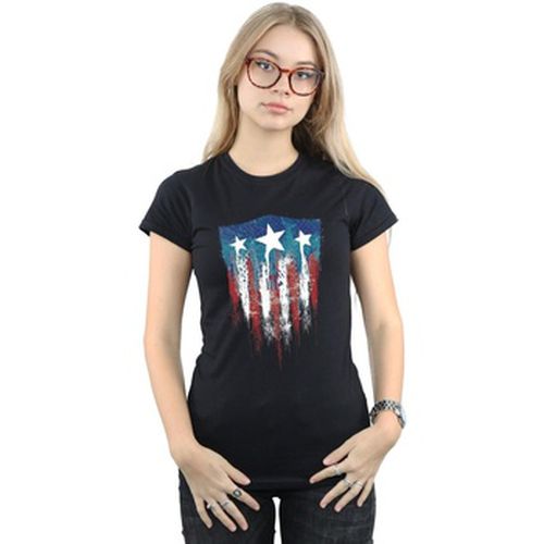 T-shirt Captain America Flag Shield - Marvel - Modalova