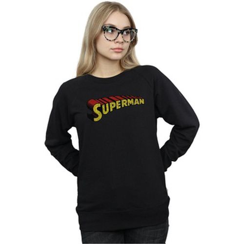 Sweat-shirt Superman Telescopic Crackle Logo - Dc Comics - Modalova