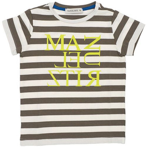 T-shirt T-SHIRT A RIGHE CON LOGO Art. MR1334 - Manuel Ritz - Modalova
