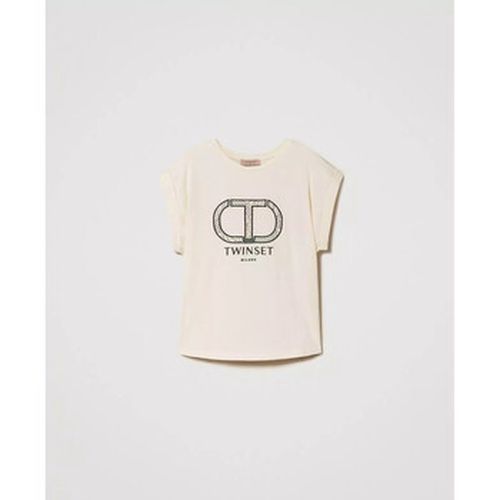 T-shirt T-SHIRT CON RICAMO OVAL T Art. 232TP219A - Twin Set - Modalova