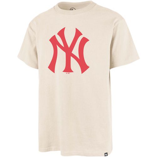 T-shirt 47 TEE MLB NEW YORK YANKEES IMPRINT ECHO NATURAL - '47 Brand - Modalova