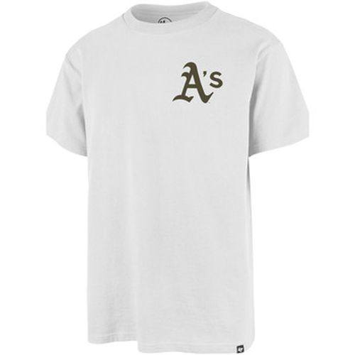 T-shirt 47 TEE MLB OAKLAND ATHLETICS BACKER ECHO WHITE WASH - '47 Brand - Modalova