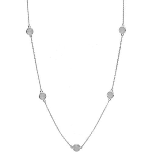 Collier Collier Argent Rhodier Goutte De Cristal Pierres Vert Eau - Orusbijoux - Modalova