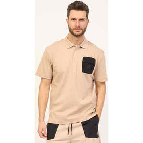 T-shirt Polo en coton tissé - BOSS - Modalova