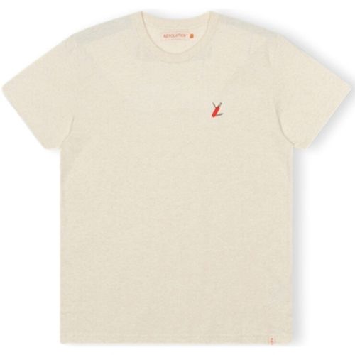 T-shirt T-Shirt Regular 1343 SUR - Off-White/Melange - Revolution - Modalova