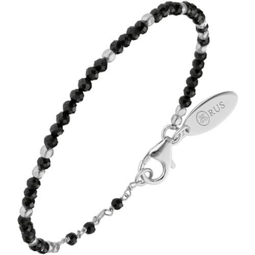 Bracelets Bracelet Argent Rhodié Simple Perles Naturelles Noires - Orusbijoux - Modalova
